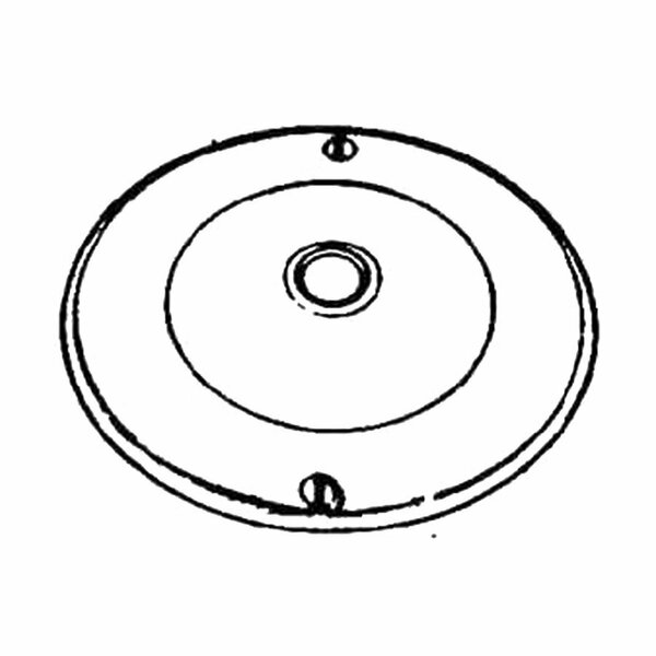 Leviton Electrical Box Cover, Round, Blank 37150/709